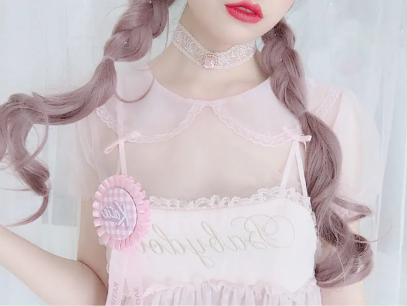 [2020 New] Yuki Hime Single Collar Pastel Babydoll Inner Blouse