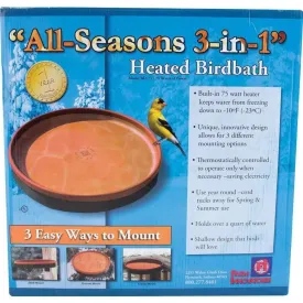 All Seasons 3-in-1 Heated Birdbath Farm Innovators