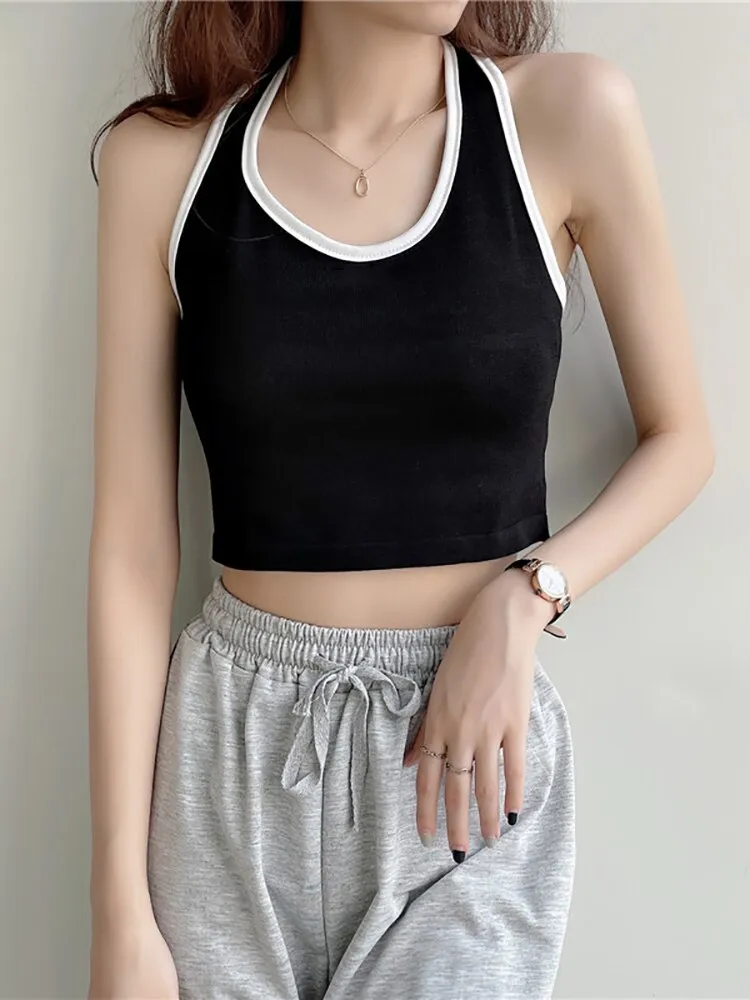 Amy Fashion - Basic Cotton Sports Tank Tops