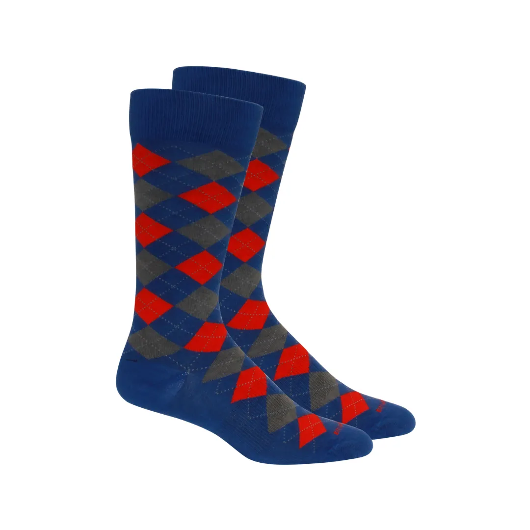 Argyle Crew Socks