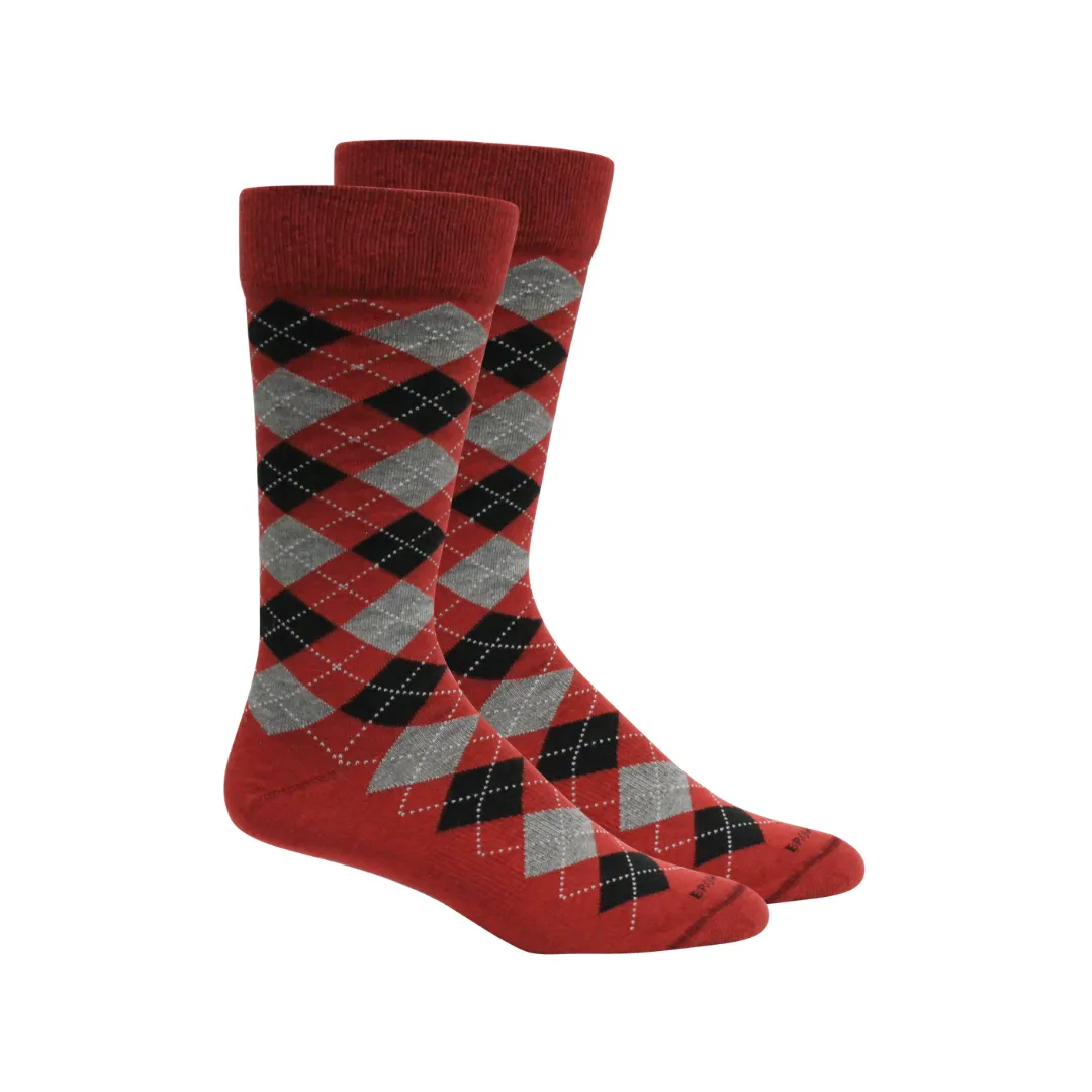 Argyle Crew Socks