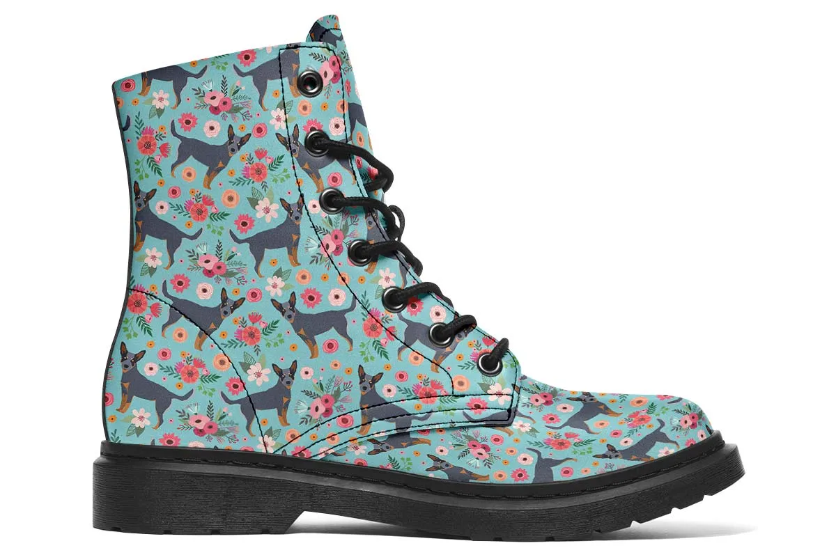 Australian Cattle Dog Flower Boots