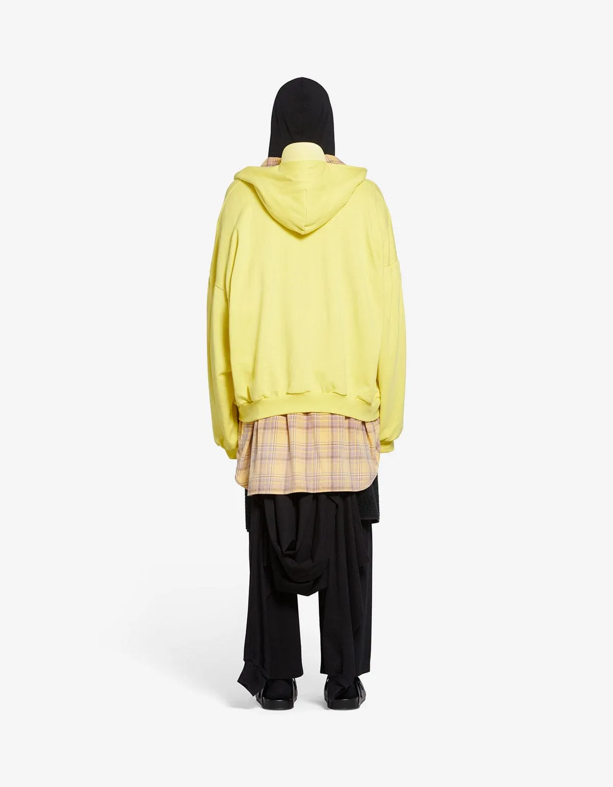 Balenciaga Yellow Unity Sports Icon Layered Hoodie