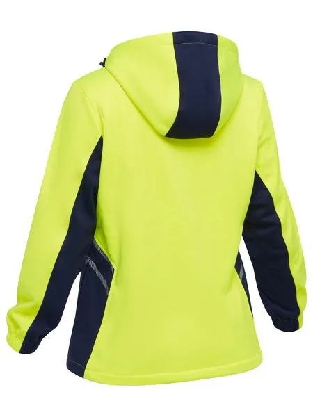 Bisley Women's Hi Vis Liquid Repellent Fleece Hoodie (BKL6571)