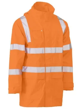 Bisley Workwear Taped Hi Vis Rail Wet Weather Jacket BJ6964T