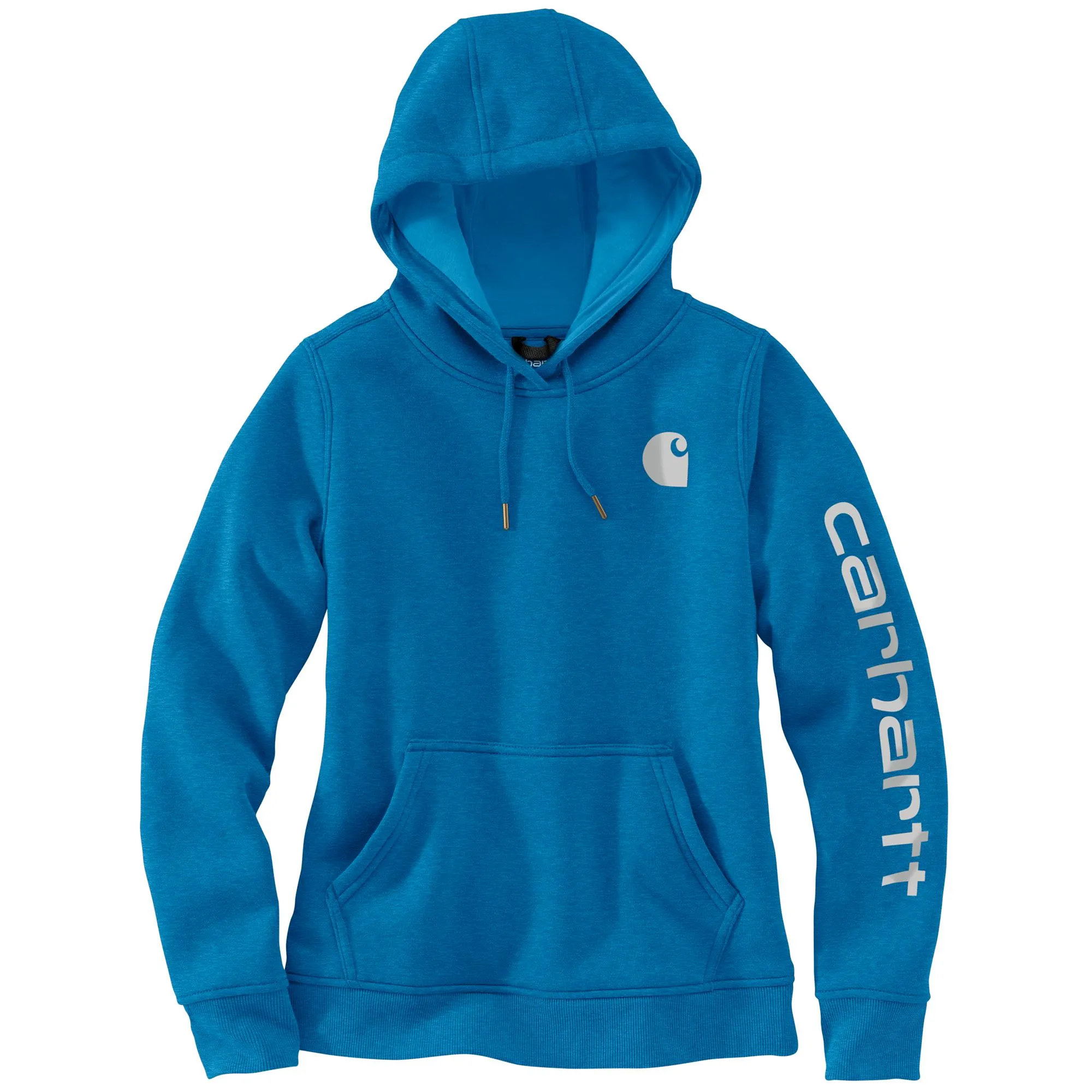 Carhartt Women's Clarksburg Graphic Sleeve Hoodie_Marine Blue