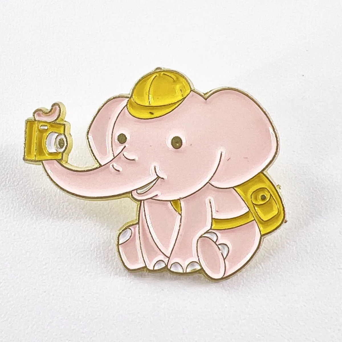 Cartoon Brooch Pin Badge Elephant Animal Enamel Pins for Women Gift