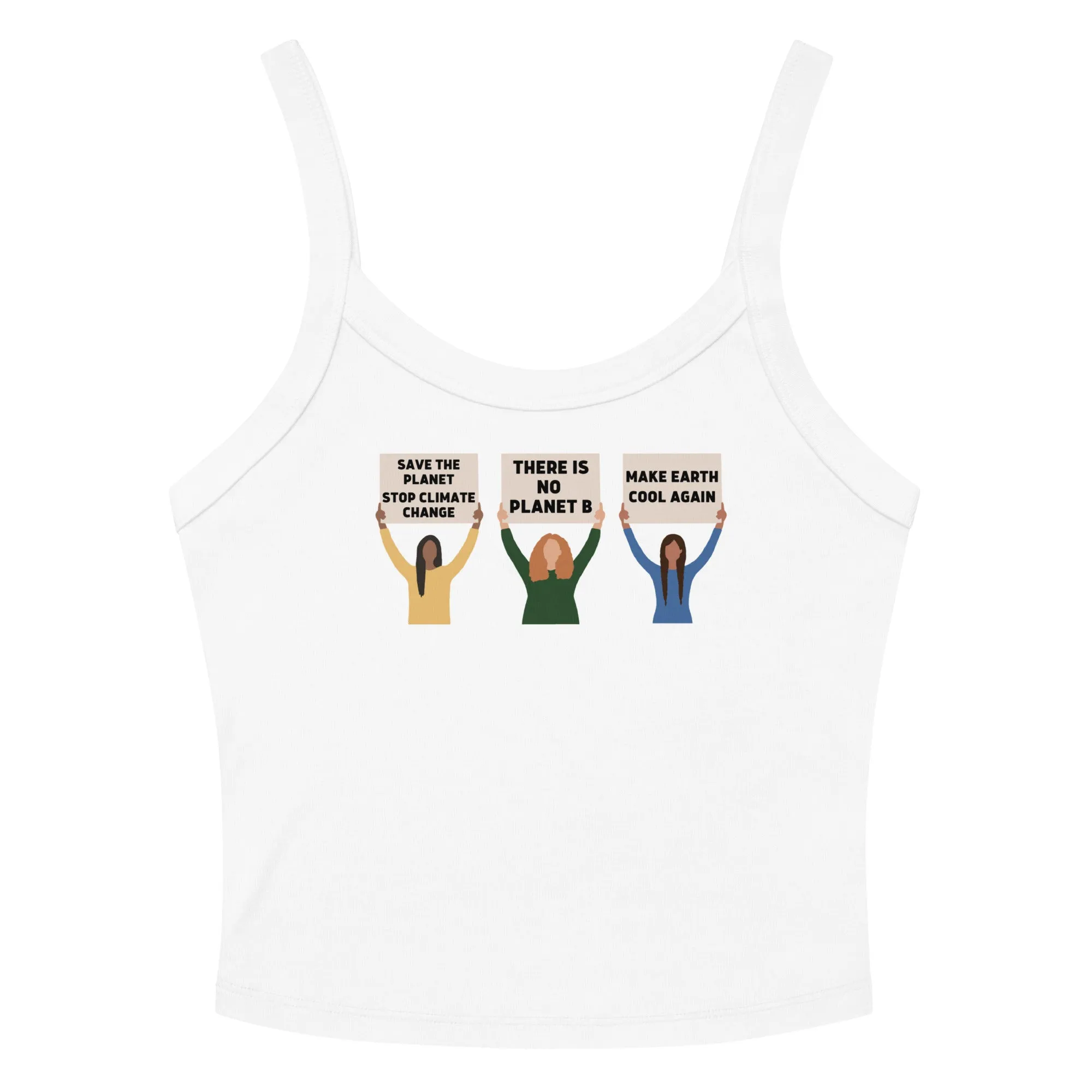 Climate Change Protest Scoop Neck Tank Top