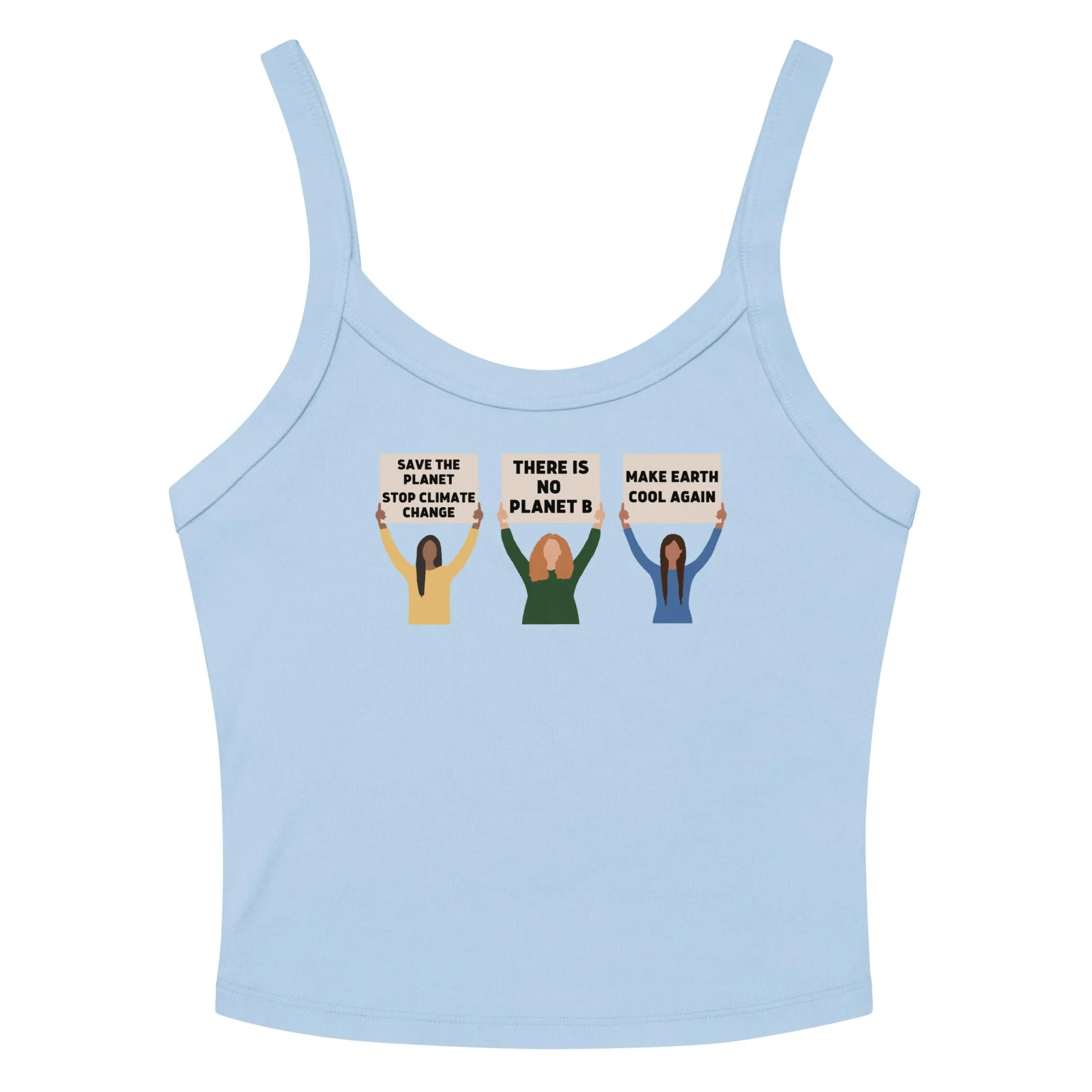 Climate Change Protest Scoop Neck Tank Top