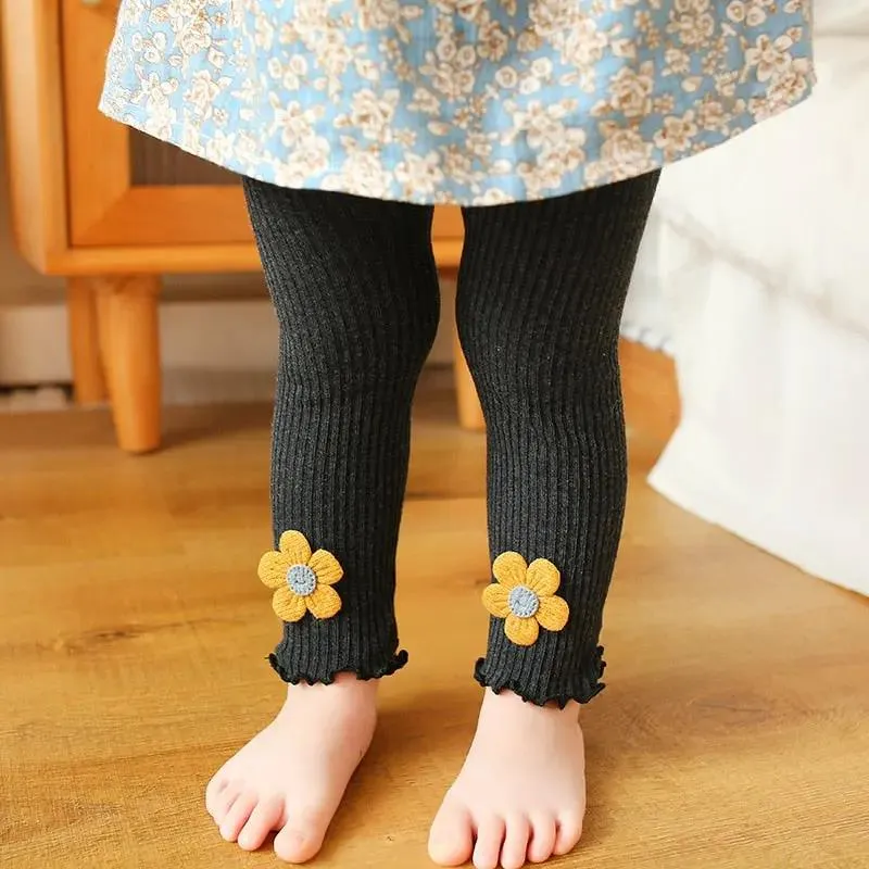 Cotton Embroidered Leggings for Girls