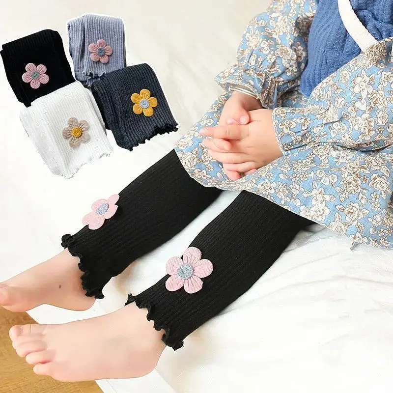 Cotton Embroidered Leggings for Girls