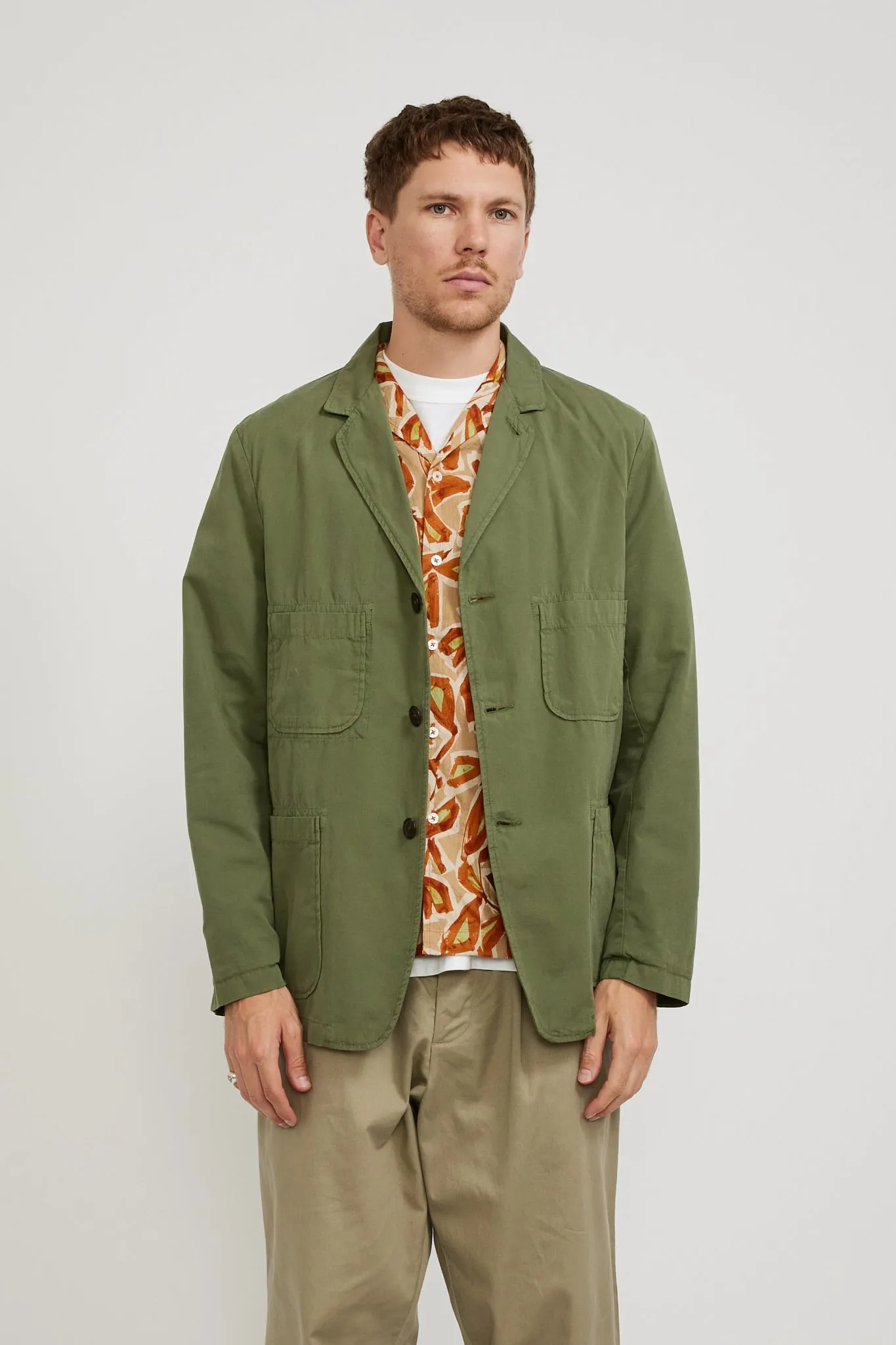 Five Pocket Jacket Birch Summer Canvas