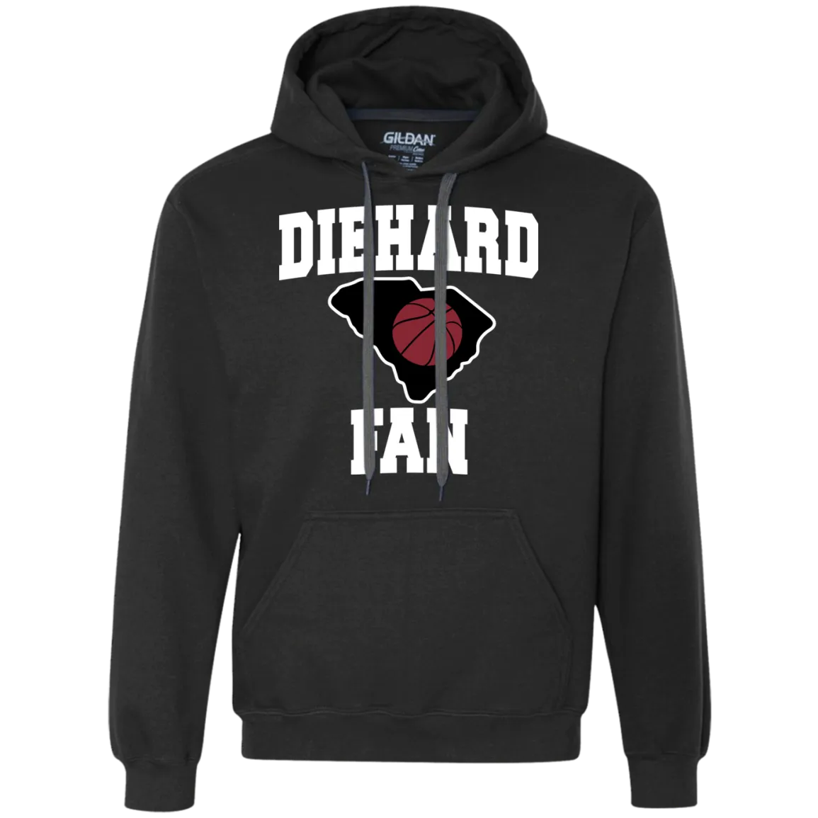 Gildan S. Carolina BBall Diehard Fan Heavyweight Fleece Hoodie