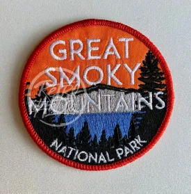 Great Smoky Mountains National Park (red border)