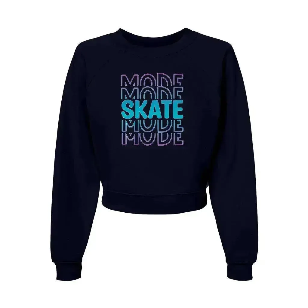 Skate Mode Women's Raglan Pullover Fleece