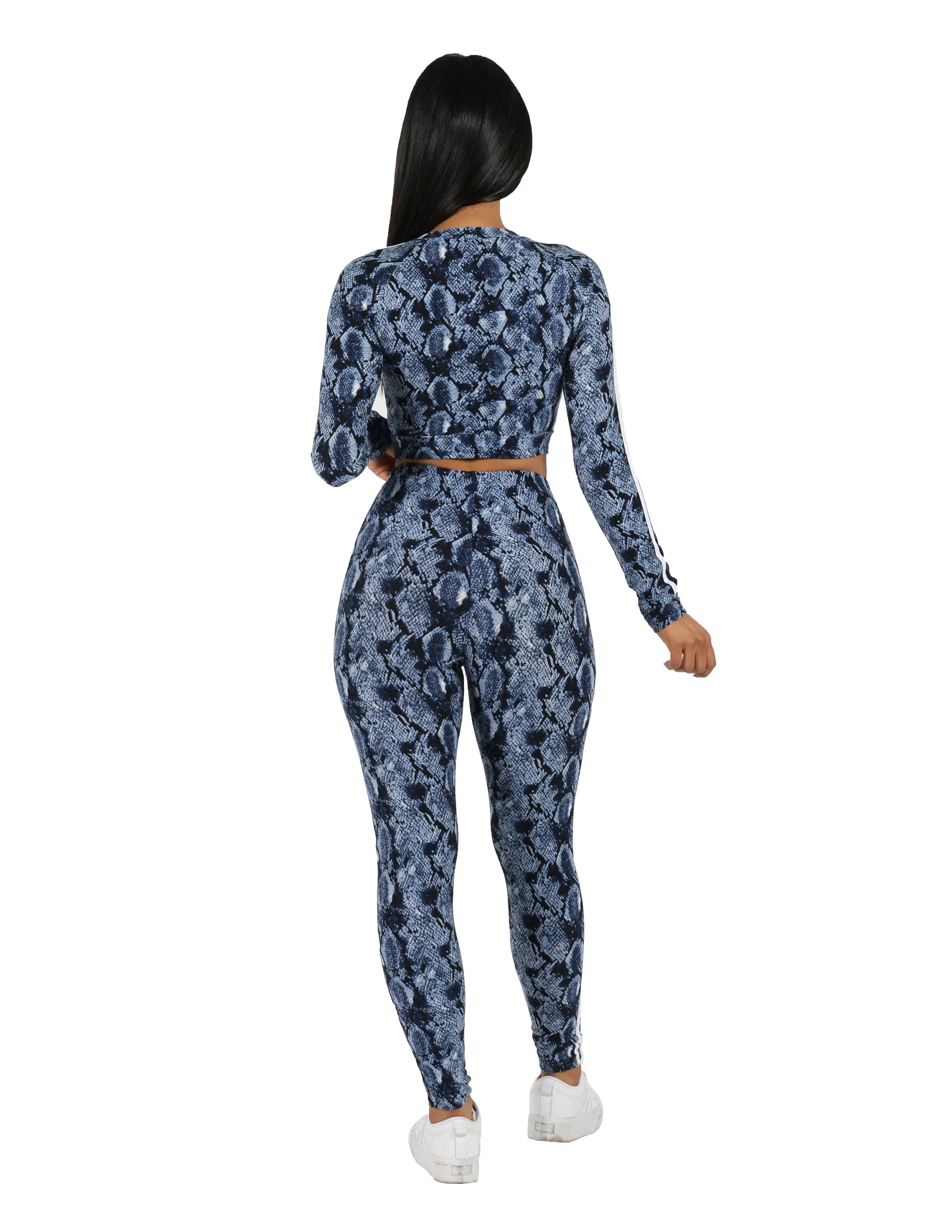 Slayer Two Piece Snake Print Leggings Set