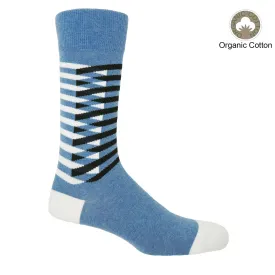 Symmetry Organic Men's Socks - Blue