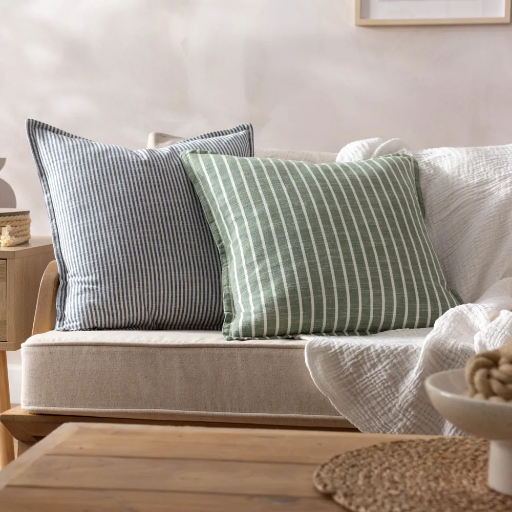 Tala Stripe Reversible Cushion Eucalyptus