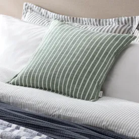 Tala Stripe Reversible Cushion Eucalyptus