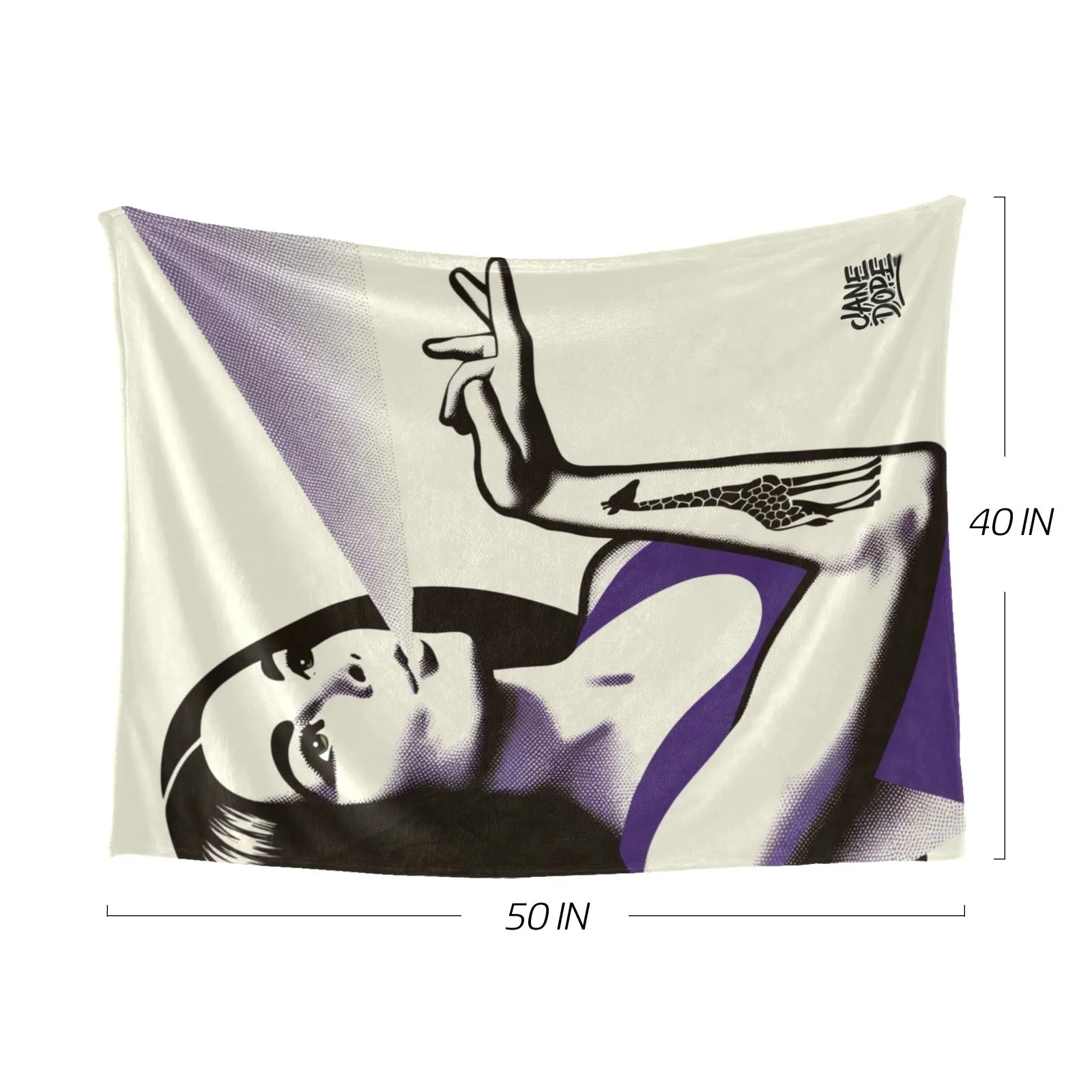 Torri Pines Yoga Micro Fleece Blanket 50"x40"