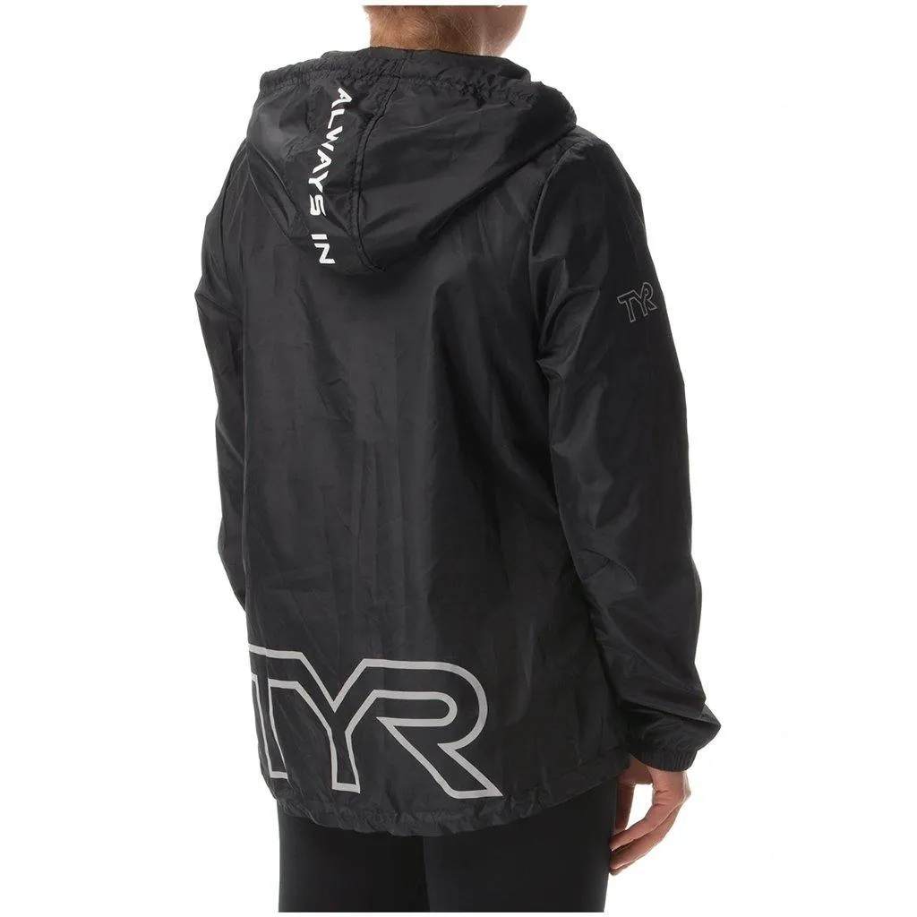 TYR Womens Black Elite Team Windbreaker