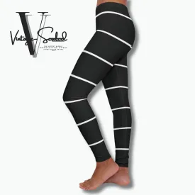 Vintage-Sealed "Wide Stripes" Apparel Leggings| Brand New Women's Fashion