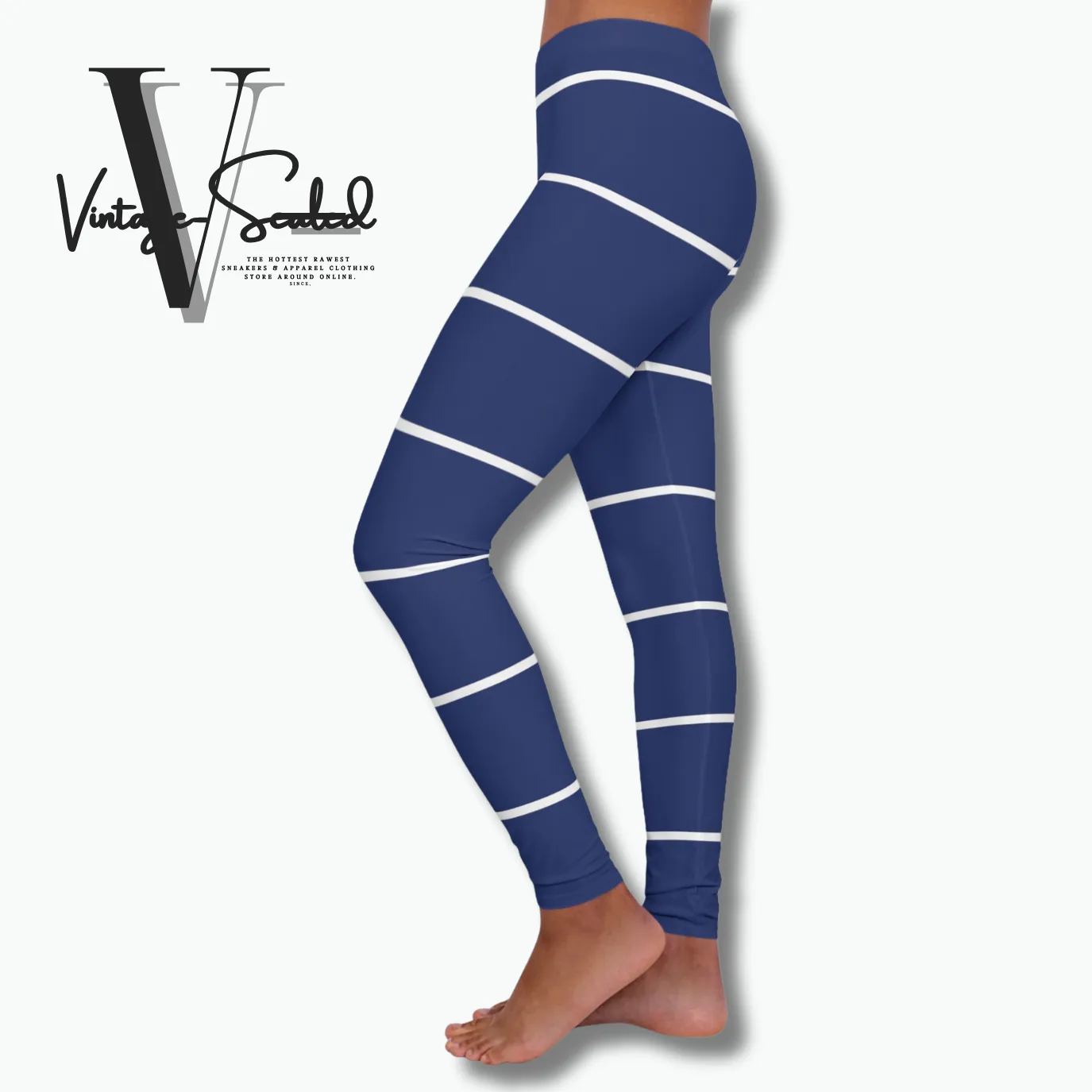 Vintage-Sealed "Wide Stripes" Apparel Leggings| Brand New Women's Fashion